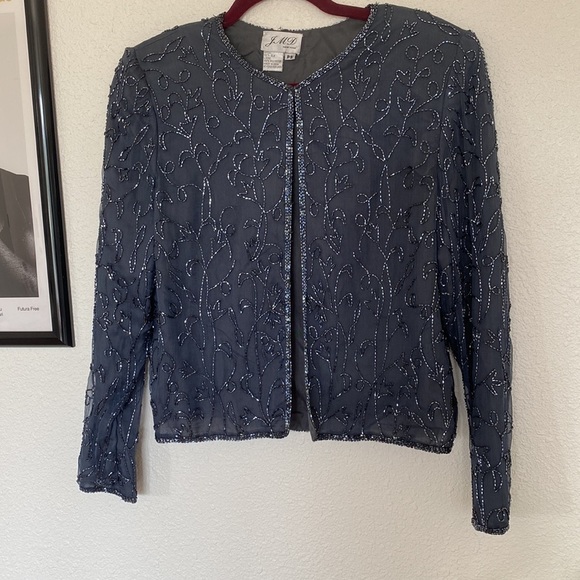90s Silk‎ NWT beaded cardigan - Picture 1 of 6